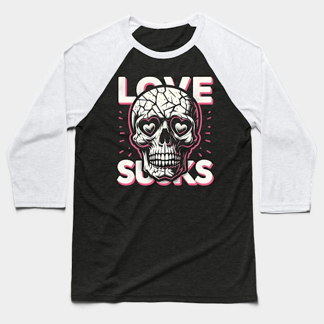 love sucks Baseball T-Shirt by katalinaziz